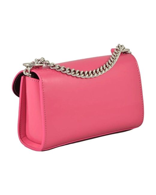 MSGM Pink Stilvolle polyurethan-tasche