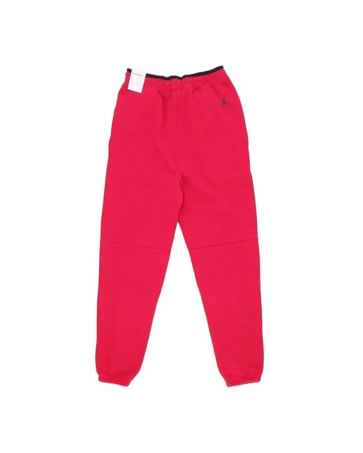 Nike Fitness ,Roze ,Katoen Mystic Hibiscus Fleece Broek in het Red voor heren
