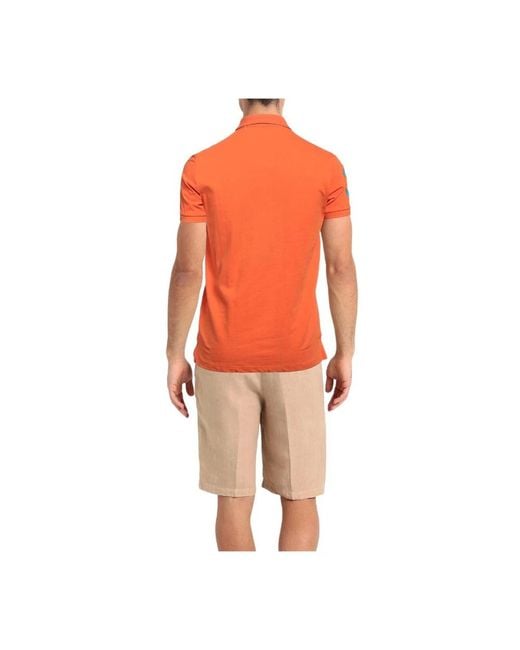 U.S. POLO ASSN. Baumwoll polo shirt in Orange für Herren
