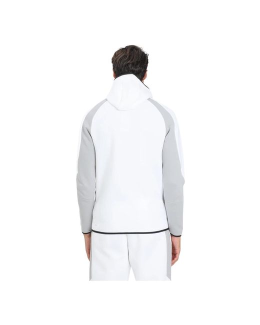 PUMA Fitness ,Wit ,Katoen Witte Zip Sweater Evostripe Mannen in het White voor heren