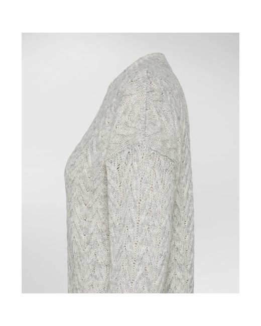 Peuterey Truien & Vesten ,Grijs ,Katoen Trui Met Ronde Hals in het Gray