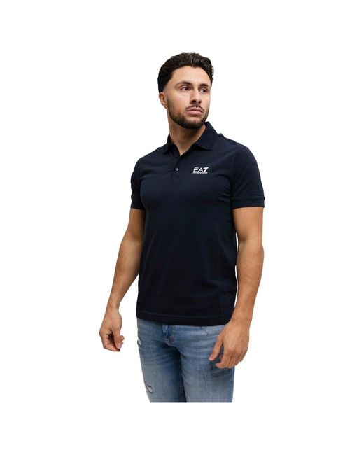 Emporio Armani Blue Polo Shirts for men