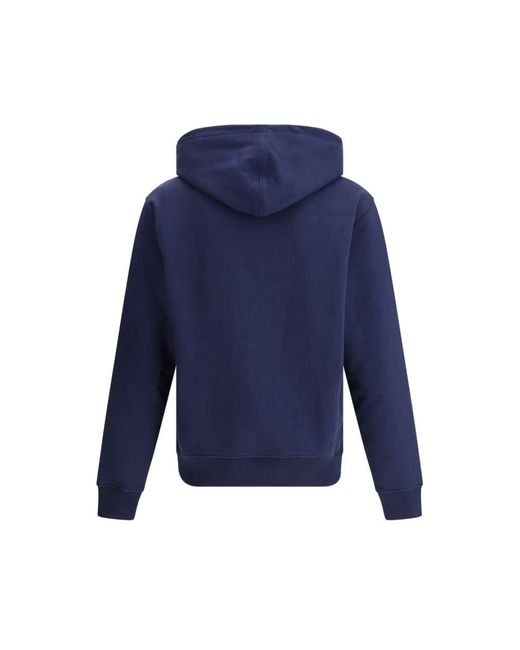 AMI Hoodies & Sweatvesten ,Blauw ,Katoen Ami De Coeur Zipped Hoodie in het Blue voor heren