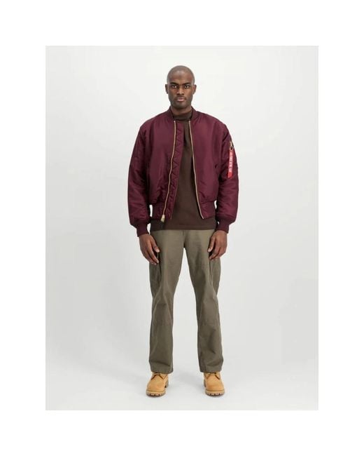 Alpha Industries Red Bomber Jackets for men