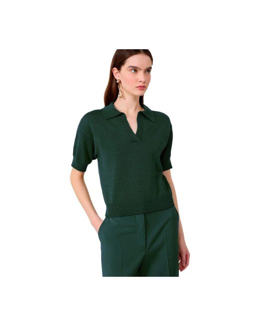 Weekend by Maxmara Green Polo Shirts