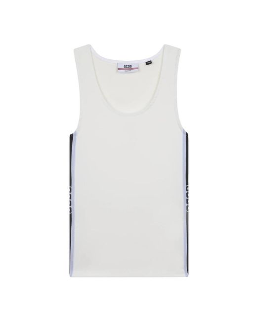 Gcds White Sleeveless Tops