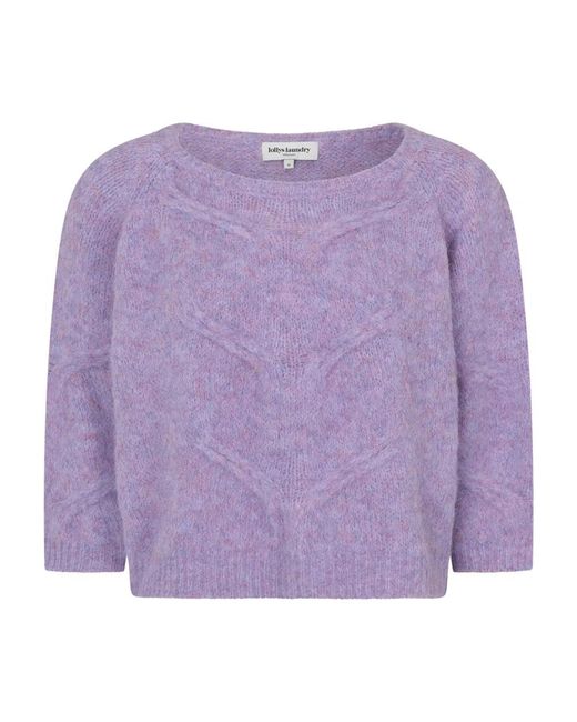 Lolly's Laundry Purple Round-Neck Knitwear