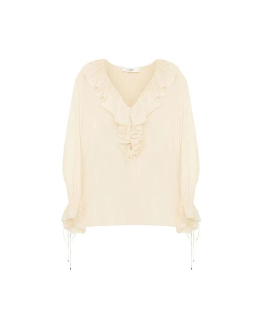 Blouses Chloé en coloris Natural