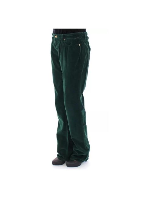 Dolce & Gabbana Green Straight Trousers