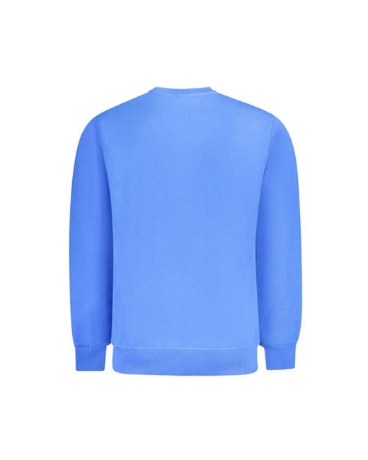 North Sails Hoodies & Sweatvesten ,Blauw ,Katoen Blauwe Katoenen Trui in het Blue voor heren