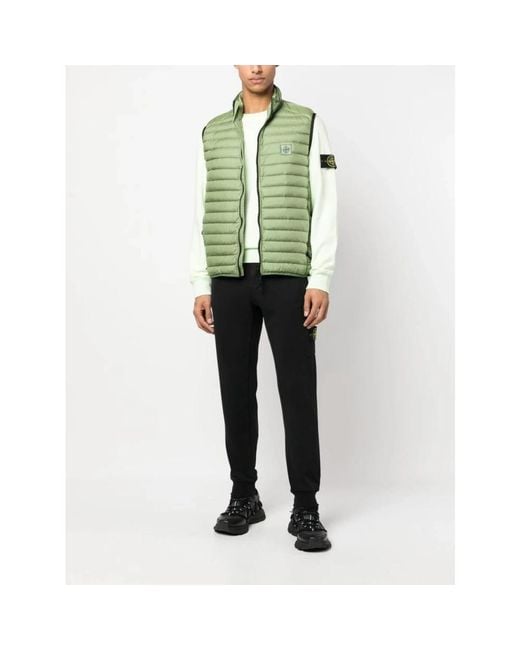 Stone Island Black Sweatpants for men
