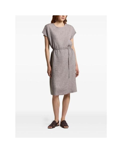 Peserico Gray Midi Dresses