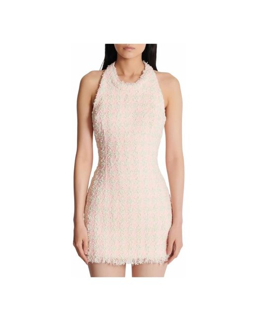 Balmain Short Dresses in het Pink