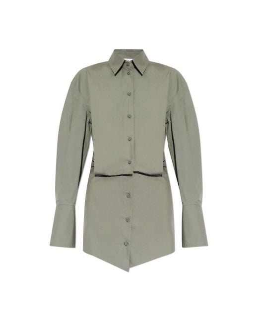 The Attico Silvye Mini Jurk in het Green