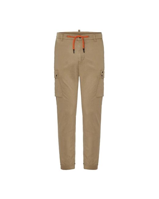 Slim-Fit Trousers di Mason's in Natural da Uomo