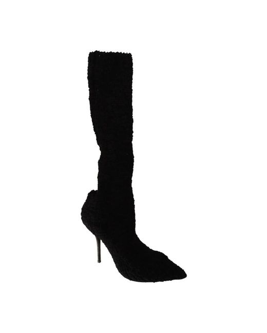 Dolce & Gabbana Black Heeled Boots