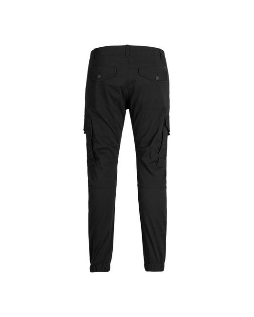 Jack & Jones Black Slim-Fit Trousers for men