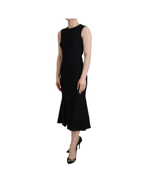 Midi Dresses di Dolce & Gabbana in Black