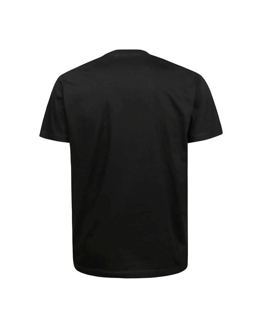 DSquared² Regular fit schwarzes t-shirt in Black für Herren