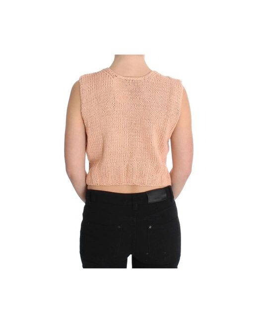 Pink Memories Black Round-Neck Knitwear