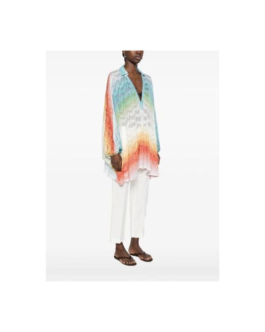 Missoni Korte Caftan Cover-Up in het Multicolor