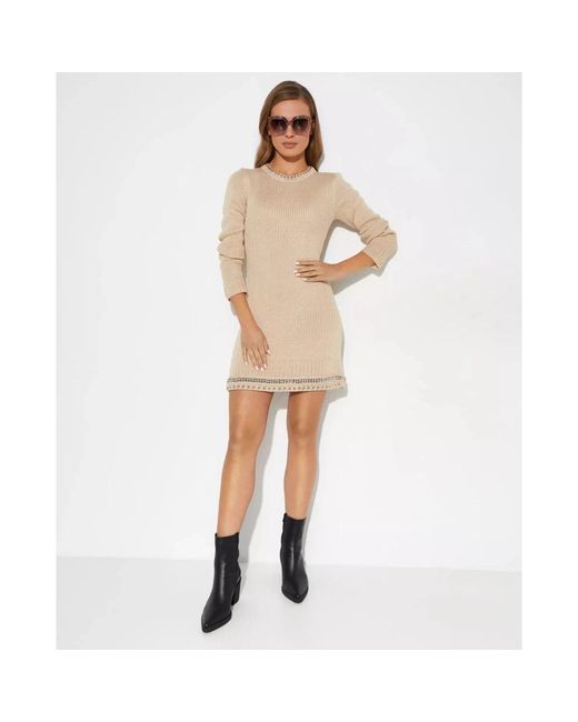 Rabanne Natural Short Dresses