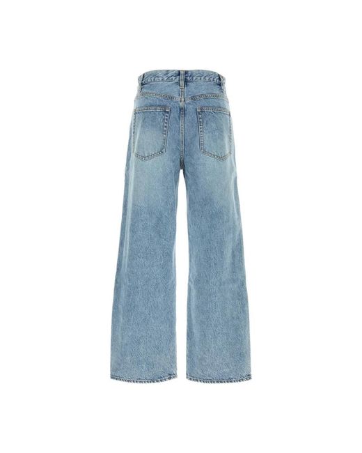 FRAME Blue Wide Jeans