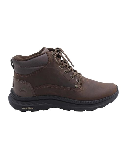 Lace-Up Boots Skechers de hombre de color Brown
