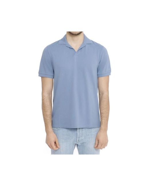 Mc2 Saint Barth Blue Polo Shirts for men