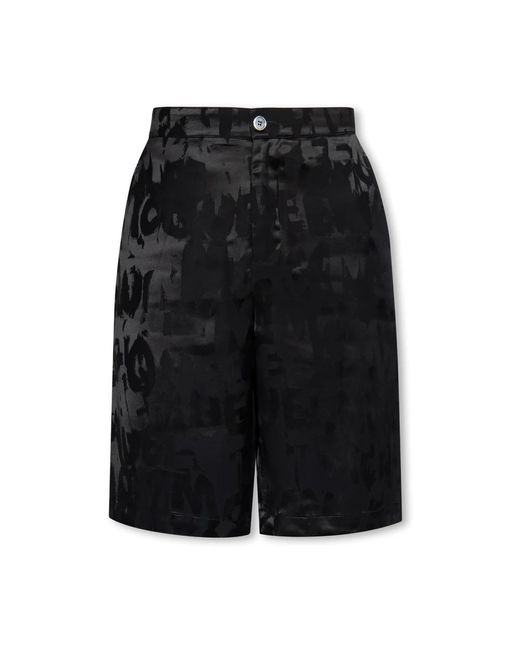 Alexander McQueen Black Casual Shorts for men