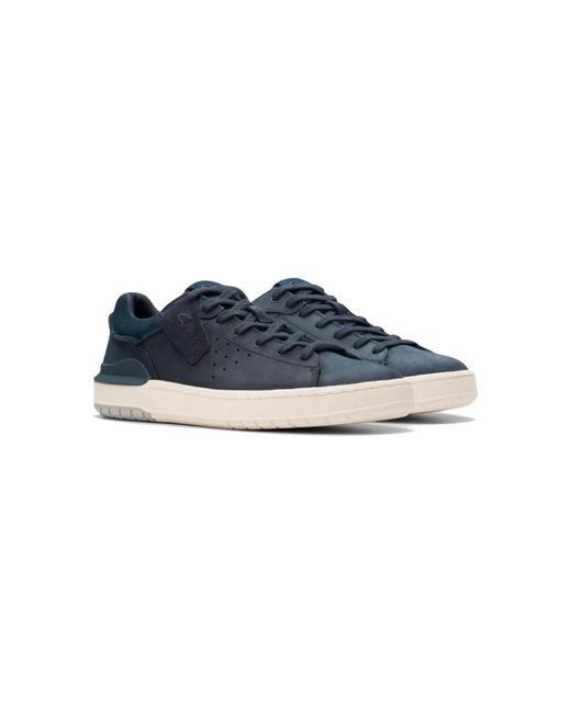 Clarks Schoenen ,Blauw ,Leer Courtlite 2 Run in het Blue voor heren