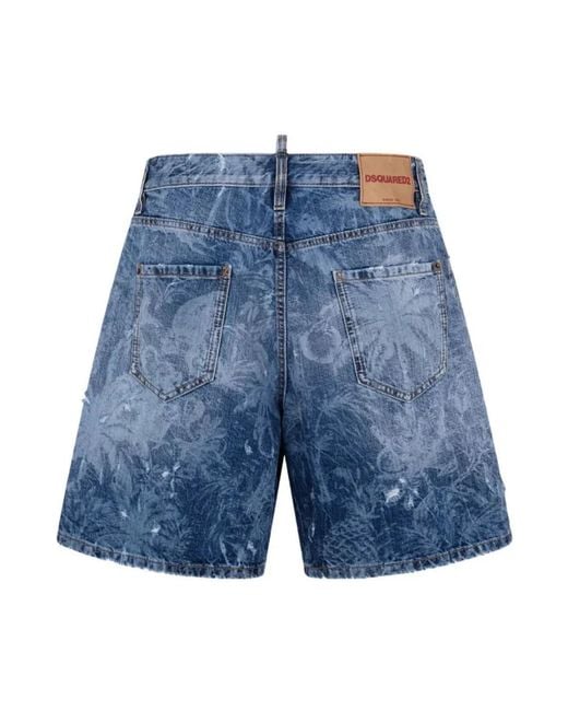 DSquared² Blue Denim Shorts for men