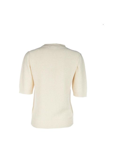 Fabiana Filippi Natural Round-Neck Knitwear