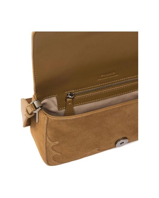 Pinko Brown Cross Body Bags