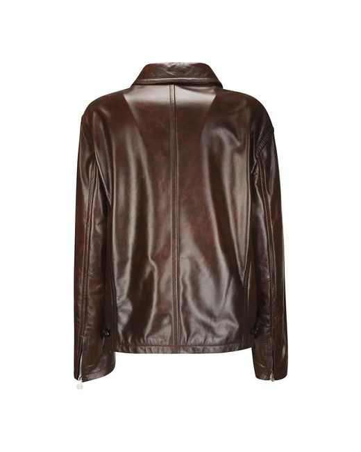 Jackets > leather jackets Acne pour homme en coloris Brown