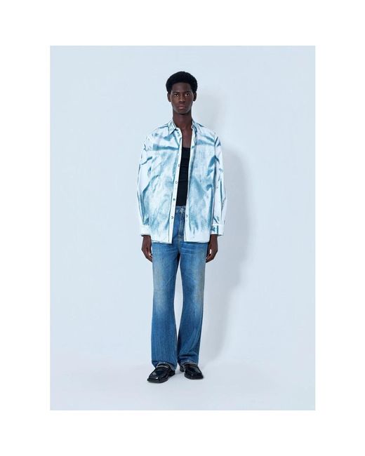 Jean Paul Gaultier Blue Casual Shirts for men