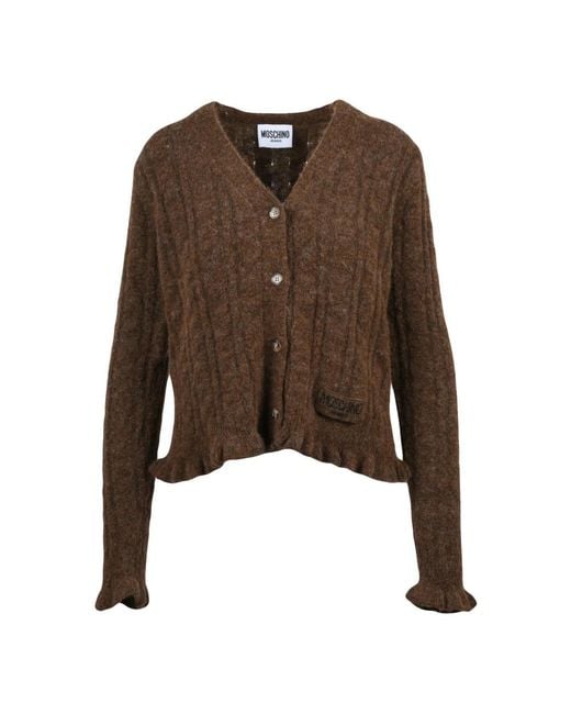 Cardigans Moschino de color Brown