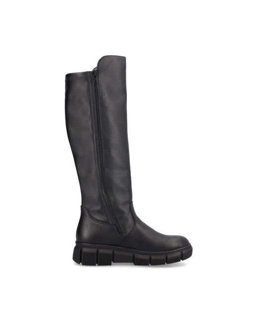 Rieker Black High Boots