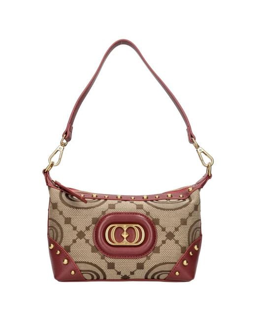 La Carrie Brown Shoulder Bags