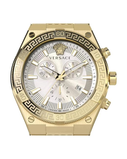 Versace Armbanduhr sporty greca 46 mm veso00822 in Metallic für Herren