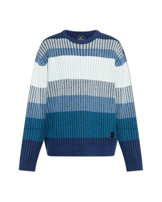 Round-Neck Knitwear di Paul Smith in Blue da Uomo