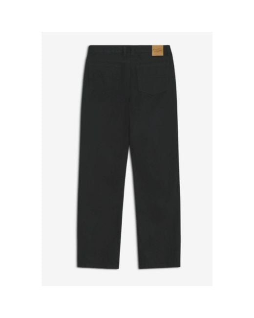 Maison Kitsuné Black Straight Jeans for men