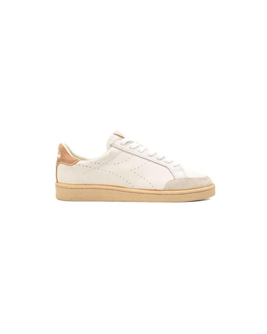 Diadora White Laced Shoes for men