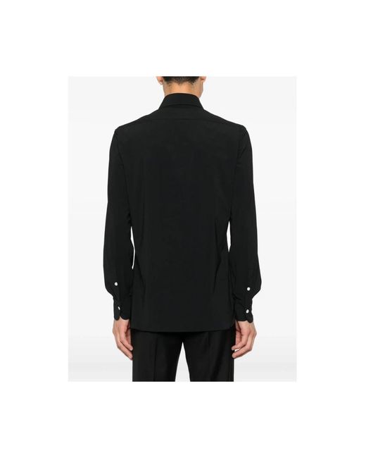 Barba Napoli Black Casual Shirts for men