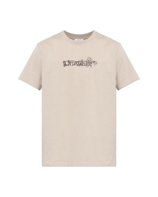Off-White c/o Virgil Abloh Natural T-Shirts for men