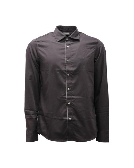 Armani Casual Shirts in het Black voor heren