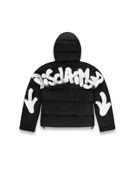 DISCLAIMER Jassen ,Zwart ,Polyester Puffer Jacket 55107 in het Black voor heren