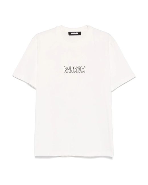 T-Shirts di Barrow in White da Uomo