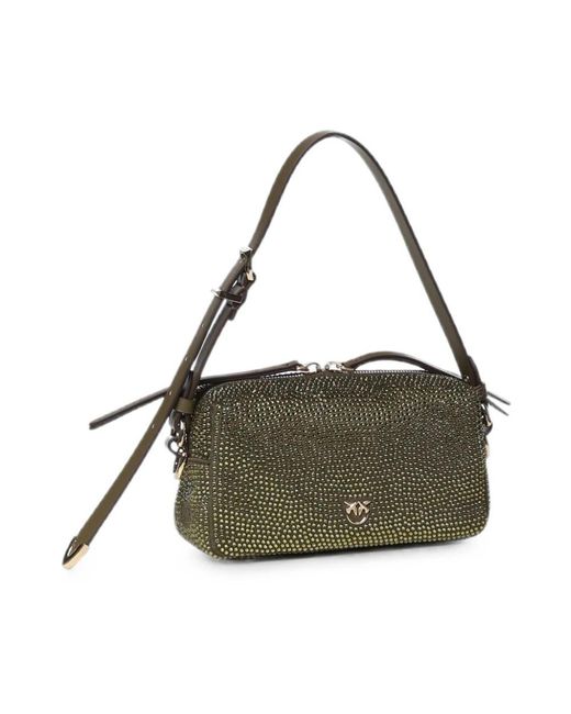 Pinko Green Shoulder Bags