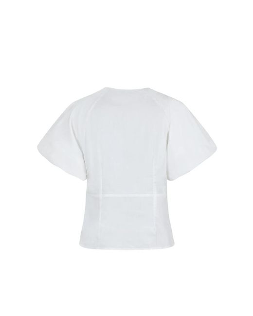 Neo Noir White Blouses